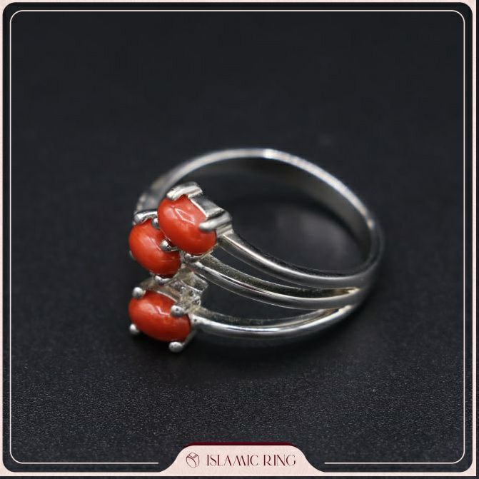 Gemstone Red Coral Yellow Gold Ring Fine Rings for sale | eBay